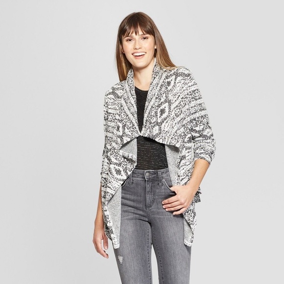 Women's Fuzzy Jacquard Jacket - Knox Rose - Picture 1 of 4